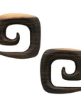 Tiger Ebony Square Spirals