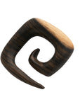 Tiger Ebony Square Spirals