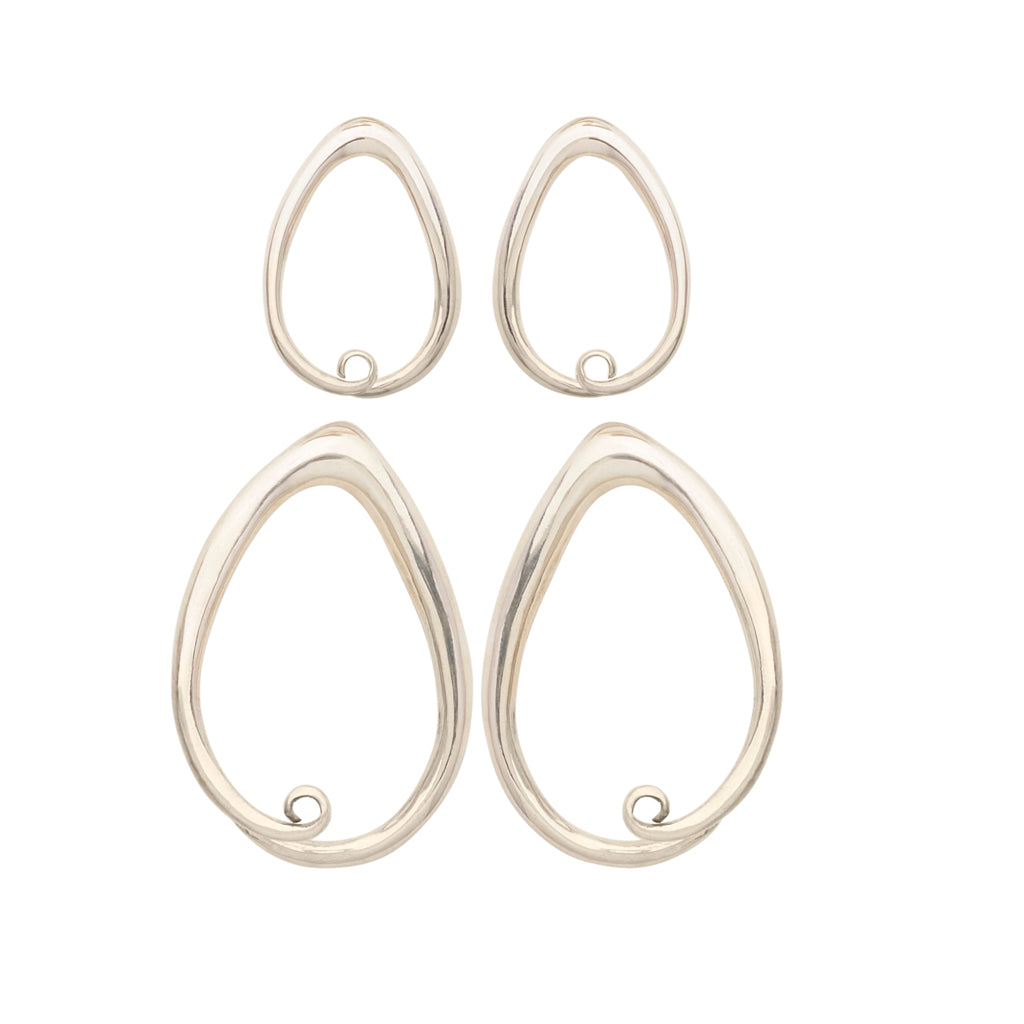 Sterling Silver Tear Coils