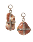 Fossilzed Bubblegum Coral Dangles