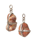 Fossilzed Bubblegum Coral Dangles