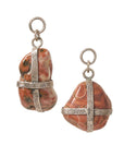 Fossilzed Bubblegum Coral Dangles