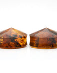 Chiapas Amber Faceted Plugs