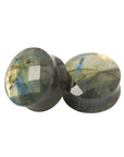 Faceted Labradorite Plugs