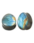 Labradorite Tear Drop Plugs