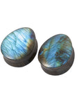Labradorite Tear Drop Plugs