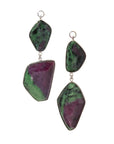 Faceted Ruby Zoisite Dangles