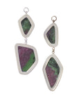 Faceted Ruby Zoisite Dangles