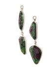 Faceted Ruby Zoisite Dangles