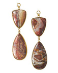 Laguna Agate Shield Dangles