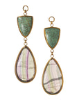 Turquoise & Fluorite Dangles