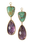 Amethyst & Turquoise Dangles