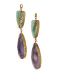 Amethyst & Turquoise Dangles