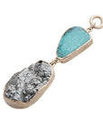 Manganese & Turquoise Dangles