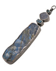 Rough Face Labradorite & Apatite Ear Weights