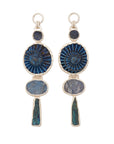 Labradorite, Kyanite & Titanium Coated Ammonites