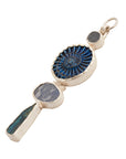 Labradorite, Kyanite & Titanium Coated Ammonites