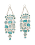 Rough Face Apatite & Aqua Ear Weights