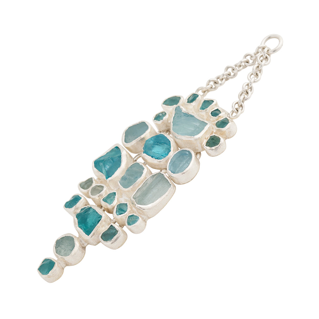 Rough Face Apatite & Aqua Ear Weights