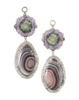 Botswana Agate & Stalactite Dangles