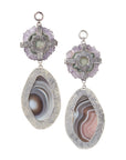 Botswana Agate & Stalactite Dangles