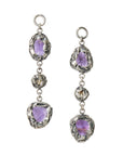 Amethyst & Rutilated Quartz Dangles