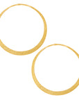 Distressed Hoops (Solid Brass)