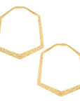 Hammered Hexagon (Solid Brass)