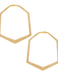 Distressed Hexagon (Solid Brass)