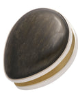 16mm (5/8") White Brass Stone Spades
