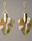 Moss Agate Maple Leaves