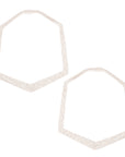 Hammered Hexagon (Sterling Silver)