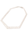 Hammered Hexagon (Sterling Silver)