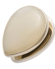 12.5mm (1/2") White Brass Stone Spades