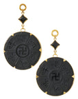 Black Obsidian Hindu/Buddhist Swastika