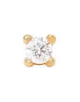 Gold Vermeil 2mm Single CZ Pin 18g/16g