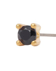 Gold Vermeil 2mm Single CZ Pin 18g/16g