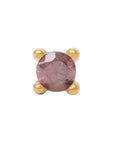 Gold Vermeil 2mm Single CZ Pin 18g/16g