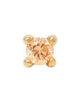 Gold Vermeil 2mm Single CZ Pin 18g/16g