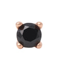 Rose Gold Vermeil 3mm Single CZ Pin 18g/16g