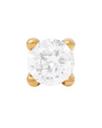 Gold Vermeil 3mm Single CZ Pin 18g/16g