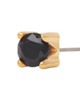 Gold Vermeil 3mm Single CZ Pin 18g/16g