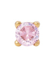 Gold Vermeil 3mm Single CZ Pin 18g/16g