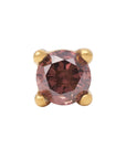 Gold Vermeil 3mm Single CZ Pin 18g/16g