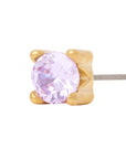 Gold Vermeil 3mm Single CZ Pin 18g/16g