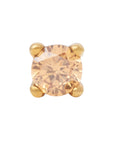 Gold Vermeil 3mm Single CZ Pin 18g/16g