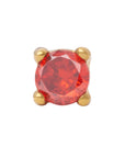 Gold Vermeil 3mm Single CZ Pin 18g/16g