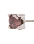 White Rhodium Silver 3mm Single CZ Pin 18g/16g