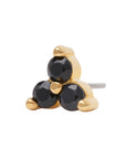 Gold Vermeil 2mm Triple CZ Pin 18g/16g