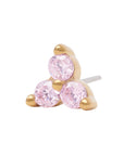 Gold Vermeil 2mm Triple CZ Pin 18g/16g